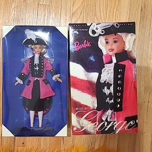 George Washington FAO Schwarz Limited Edition Barbie Doll 1996 Mattel